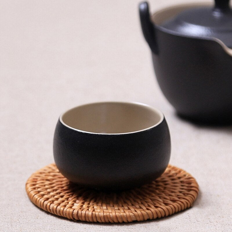 Sous-Tasses en Rotin