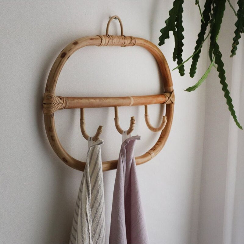 Porte-Manteau en Rotin Design Moderne | ZÉPHYR