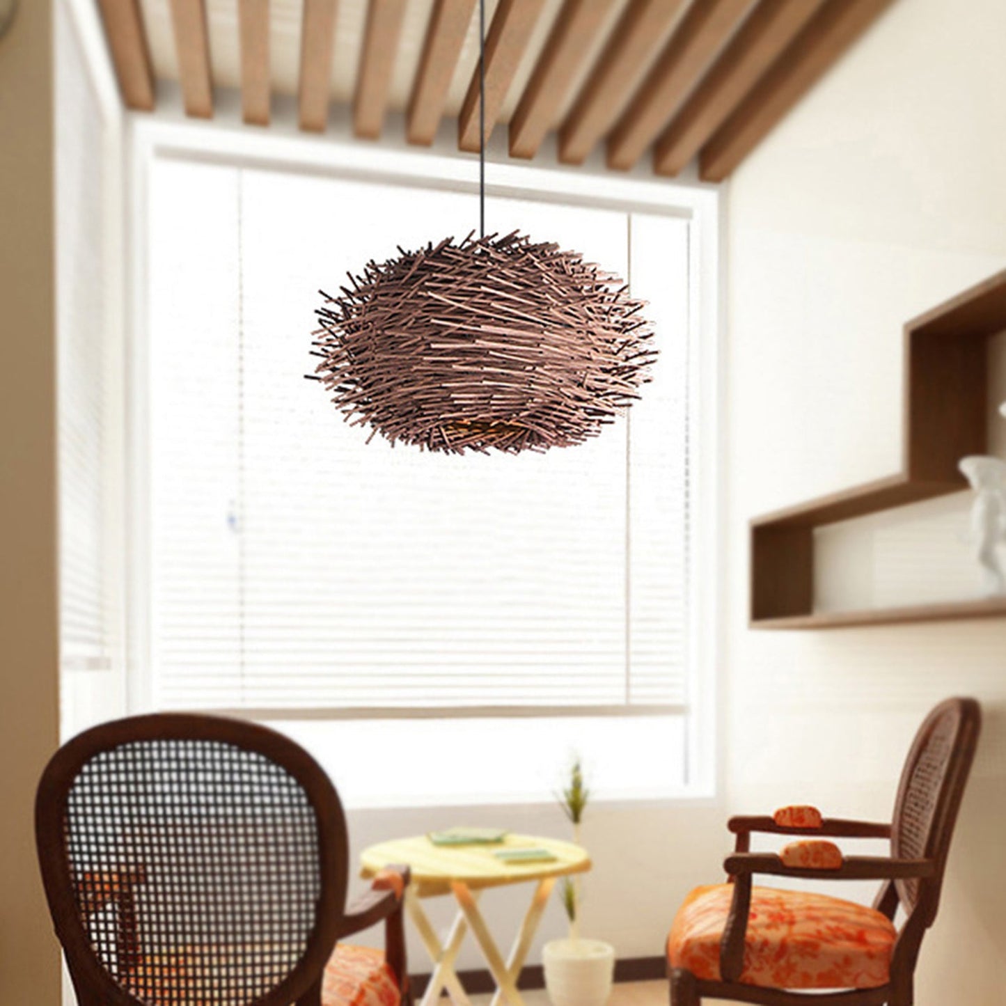 Suspension en Rotin Originale | NESTOR