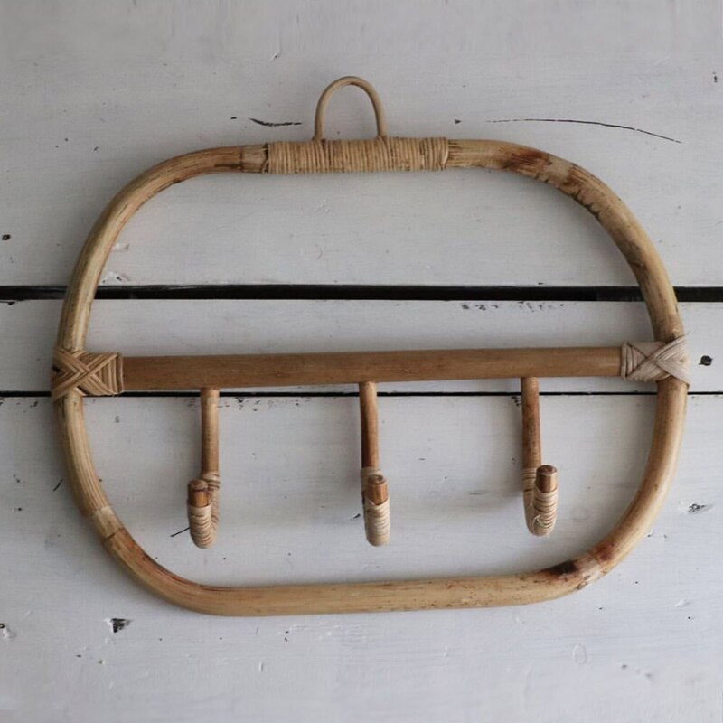 Porte-Manteau en Rotin Design Moderne | ZÉPHYR