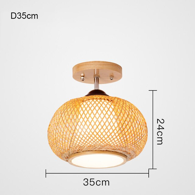 Plafonnier Boule Rotin | ÉLOISE