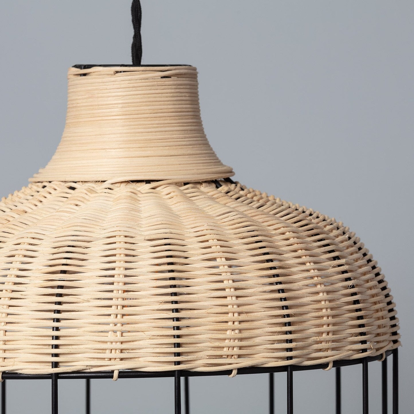 Suspension Osier & Métal | HARMONIE