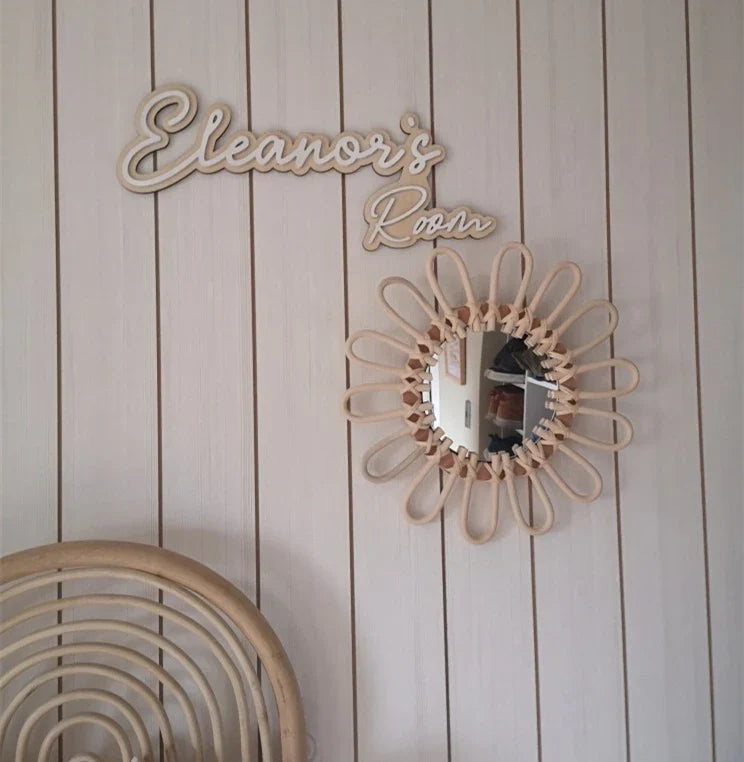 Miroir Rotin Rose | NESTER