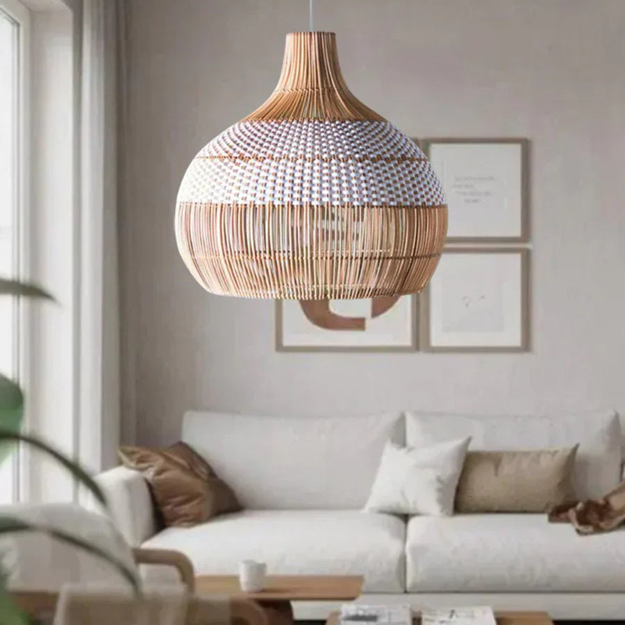 Suspension Rotin Scandinave | POLAIRE