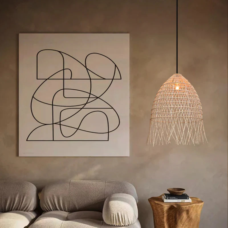 Suspension Rotin Fin | Douce Brise