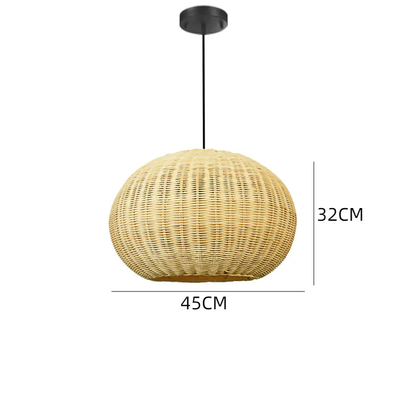 Suspension Boule Osier | SOLEA