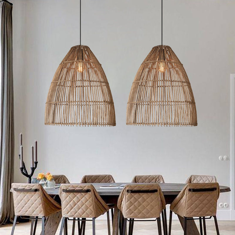 Suspension Rotin Allongée | LUMINA