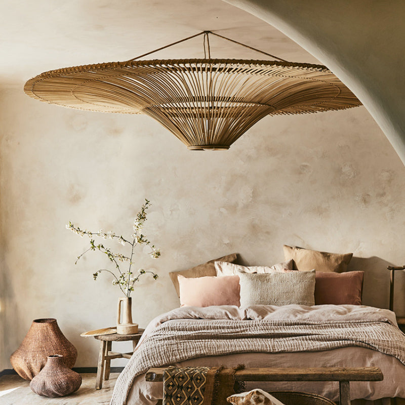 Suspension Rotin Plate | CÉLESTE