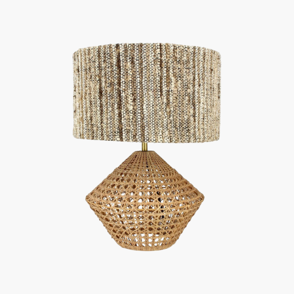 Lampe à poser en Rotin Style Japandi | LINA