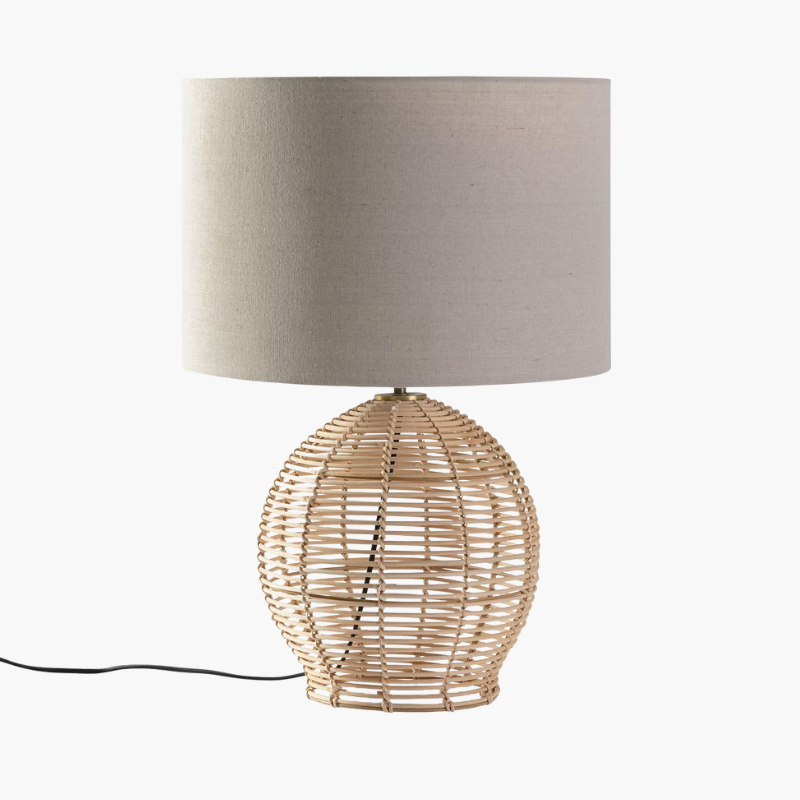 Grande Lampe à Poser en Rotin | MIKI