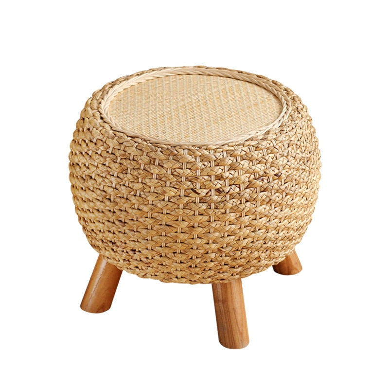 Pouf Rotin Sur pied | EUPHORIA