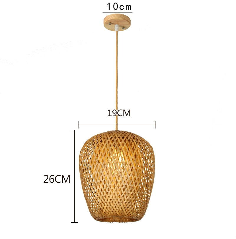 Suspension Bambou Tressé | ZEPHYRA