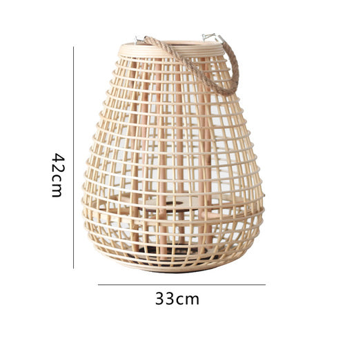 Porte Bougie Rotin | ÉLARA