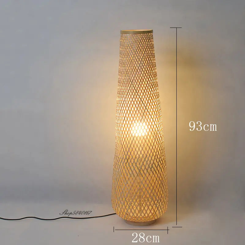 Lampadaire en Rotin Tressé Main | ALOE