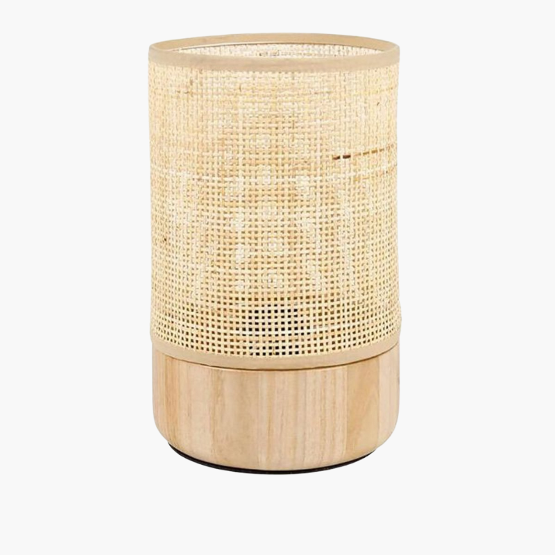 Lampe Bois et Rotin | SOLANO