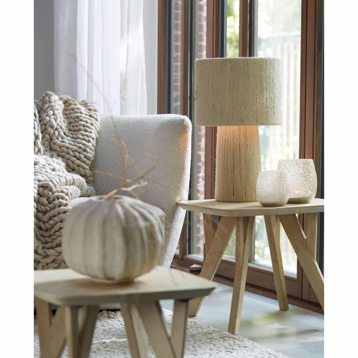 Lampe À Poser en Jute | PITINO