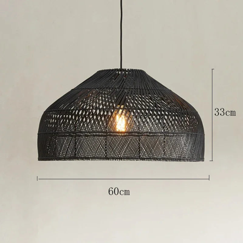 Suspension en Rotin Noir | NEILLA