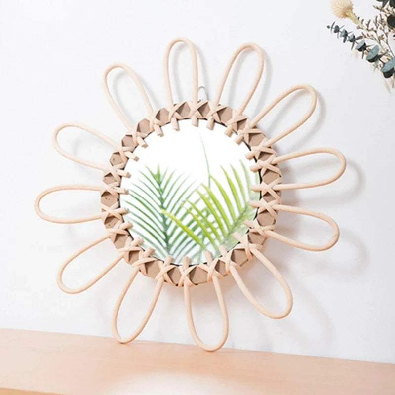 Miroir Rotin Rose | NESTER