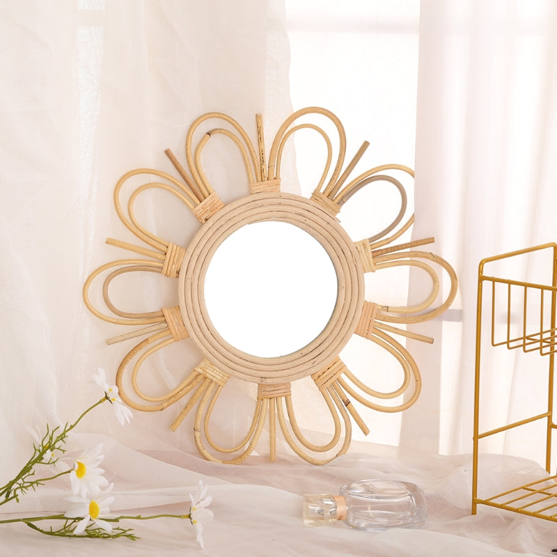 Miroir en Rotin Soleil | TRESSALIA