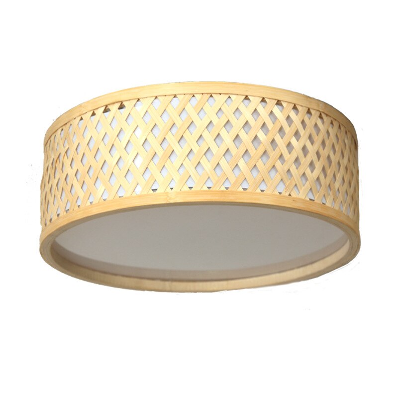 Plafonnier rotin LED | LYSIA