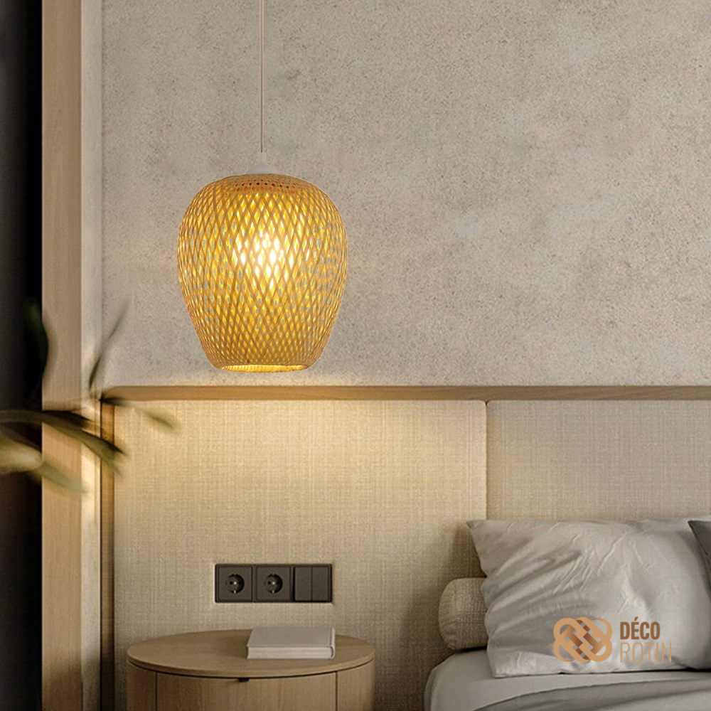 Suspension Bambou Tressé | ZEPHYRA