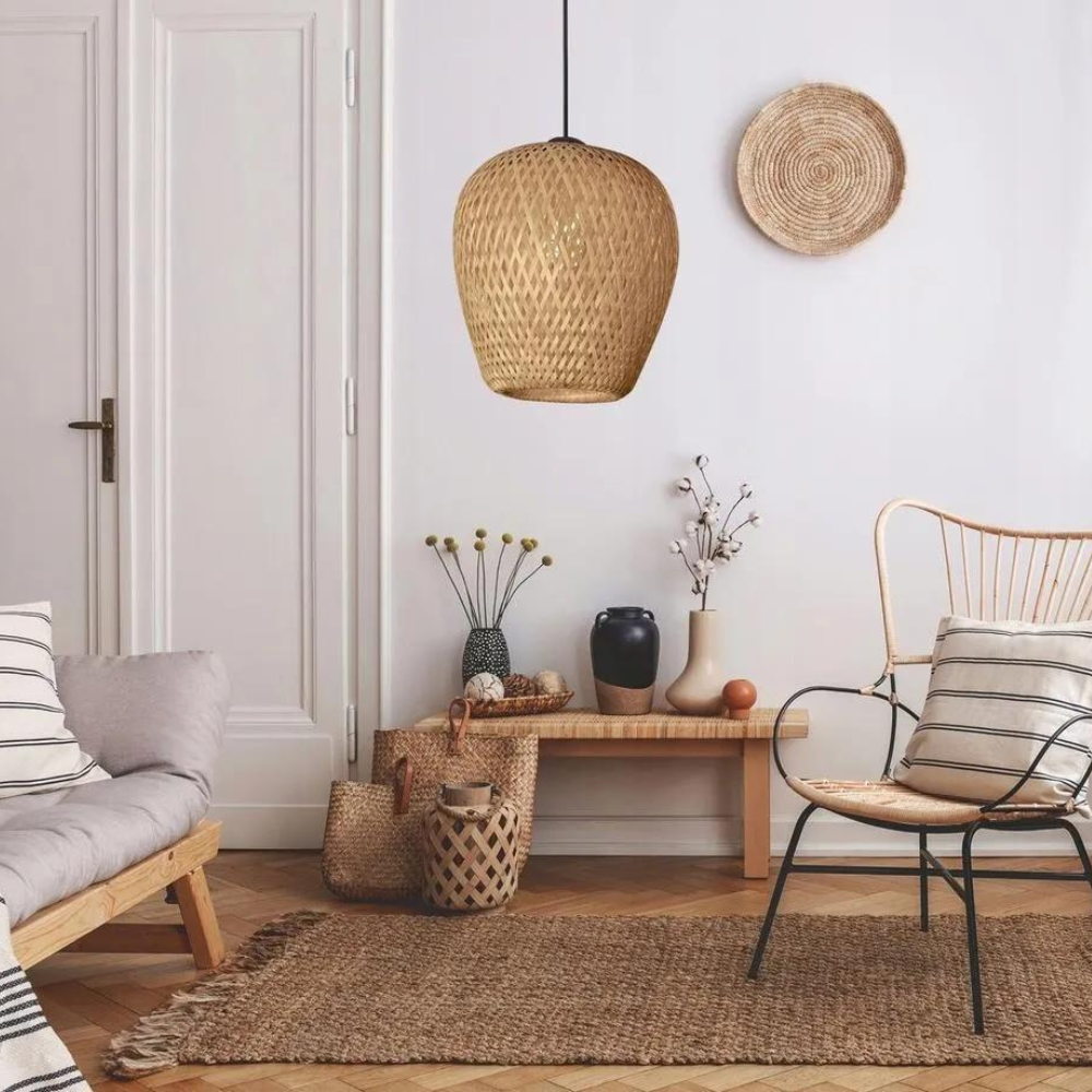 Suspension Bambou Tressé | ZEPHYRA