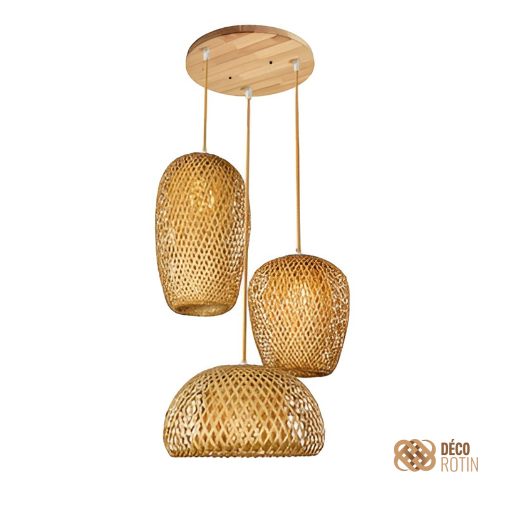 Suspension Bambou Triple | LIANA