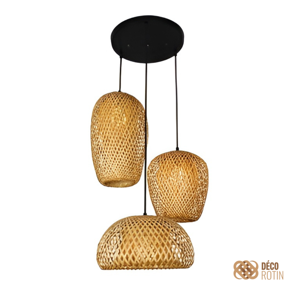 Suspension Bambou Triple | LIANA