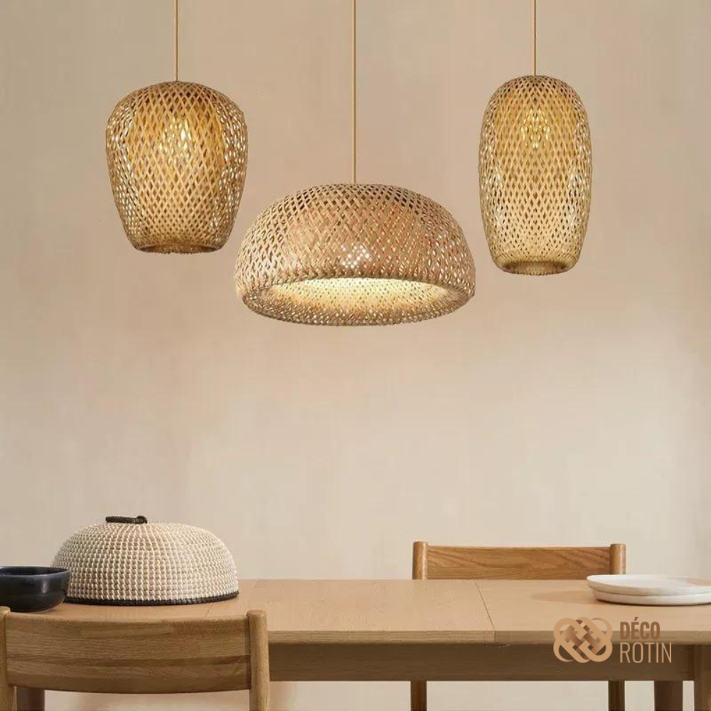 Suspension Multiple Bambou | TRIO LUMIÈRE