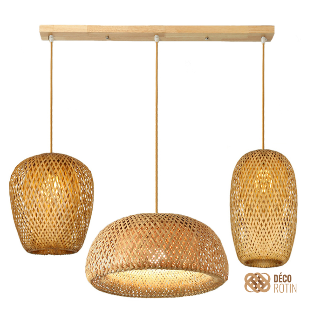 Suspension Multiple Bambou | TRIO LUMIÈRE
