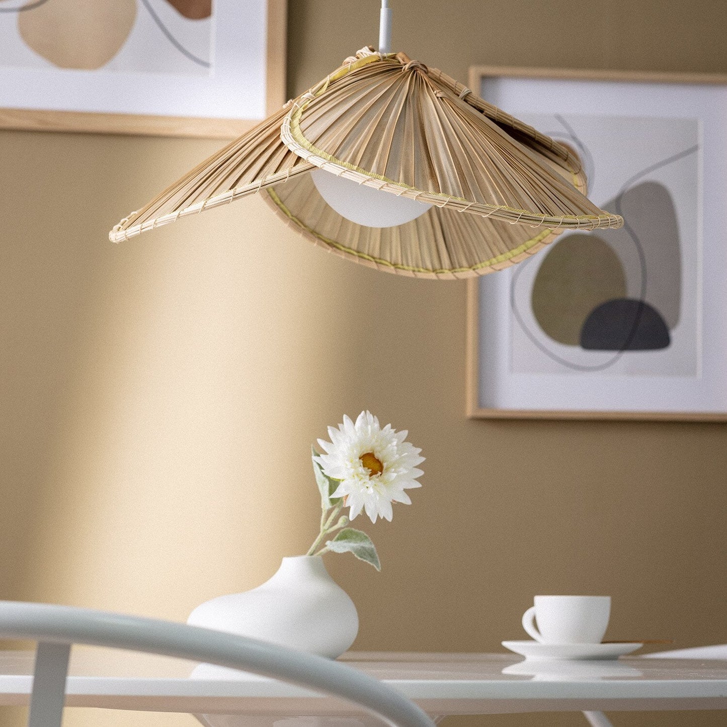 Suspension Rotin & Bambou | VOLUTE