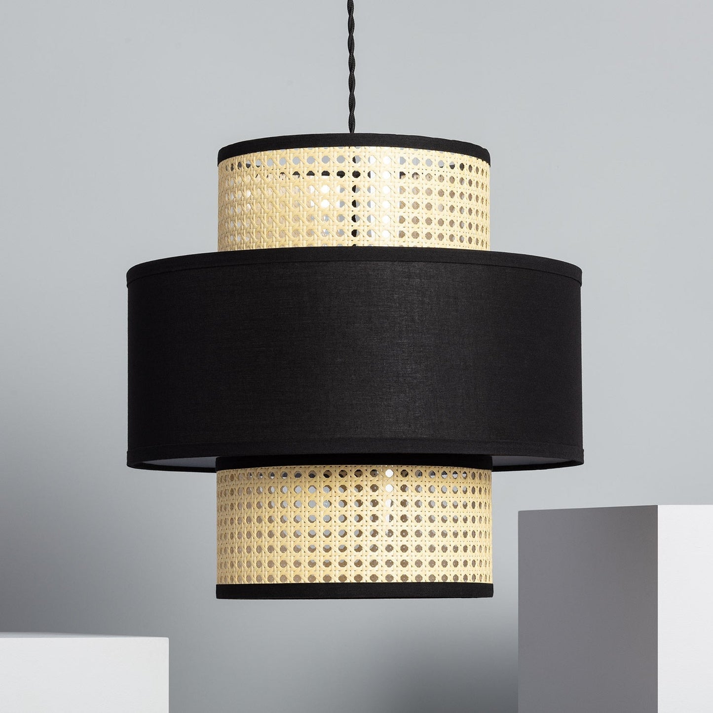 Suspension en Rotin pour Salon | JAPANA