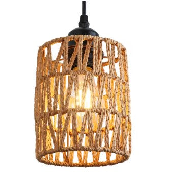 Suspension rotin simple et chic