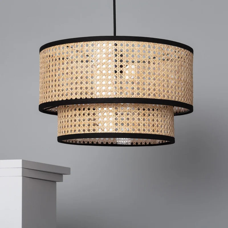 Abat-Jour Cannage et Noir | LUMINY
