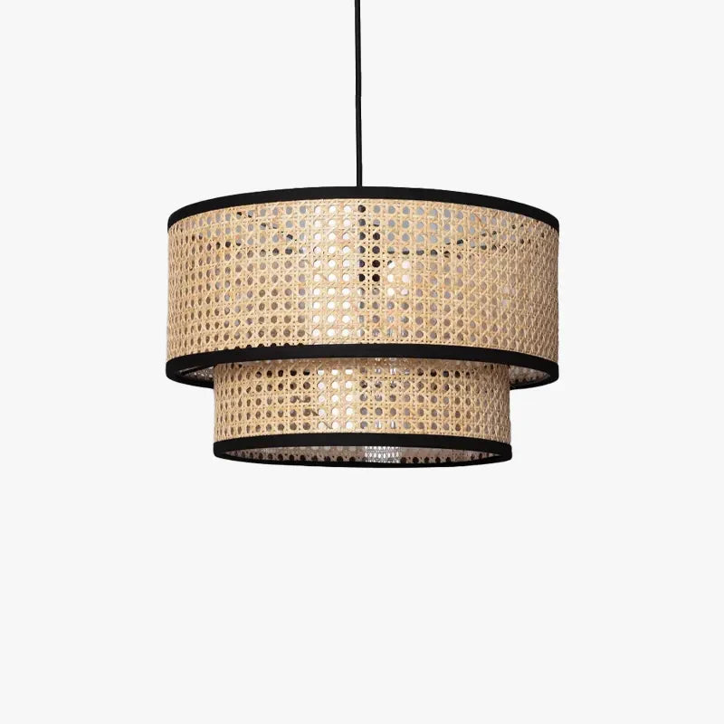 Abat-Jour Cannage et Noir | LUMINY