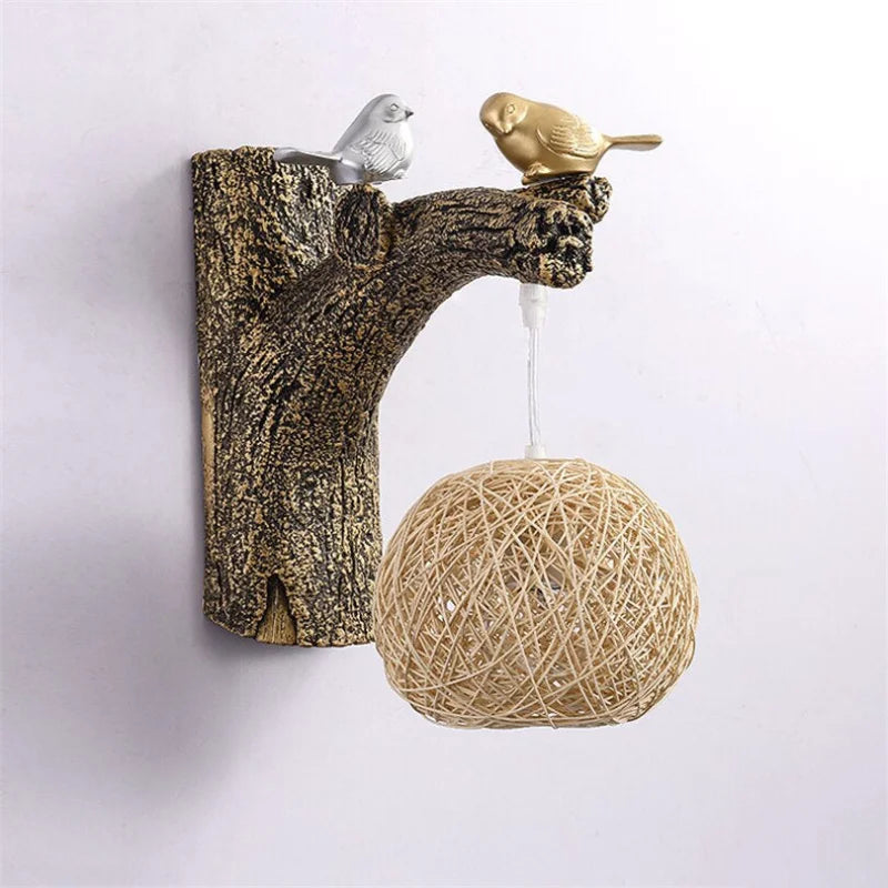 Applique Murale en Rotin Oiseau | LISY