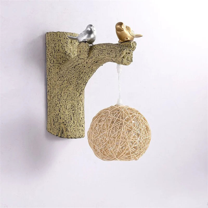 Applique Murale en Rotin Oiseau | LISY