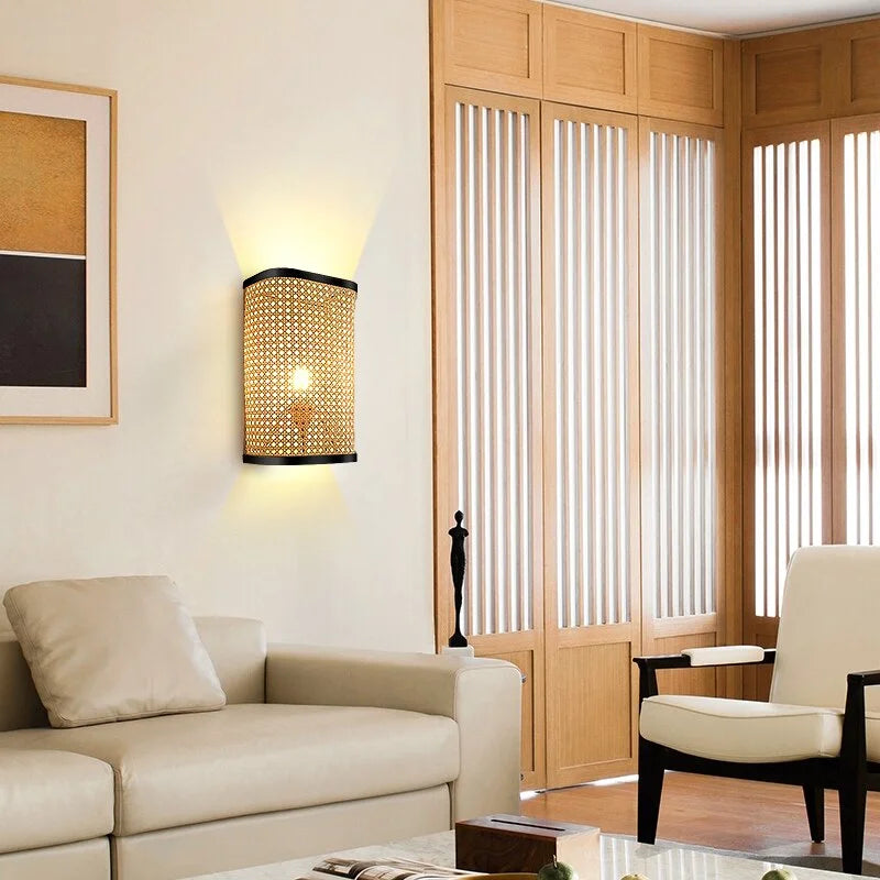 Applique Murale Lit Rotin | LUMI