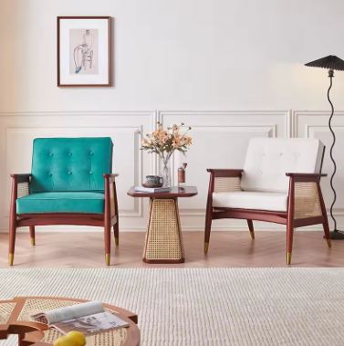 Fauteuil rotin style japonais