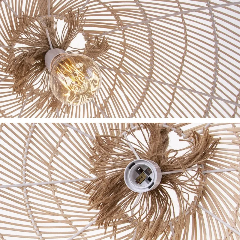 Grande Suspension rotin & corde | LIANA