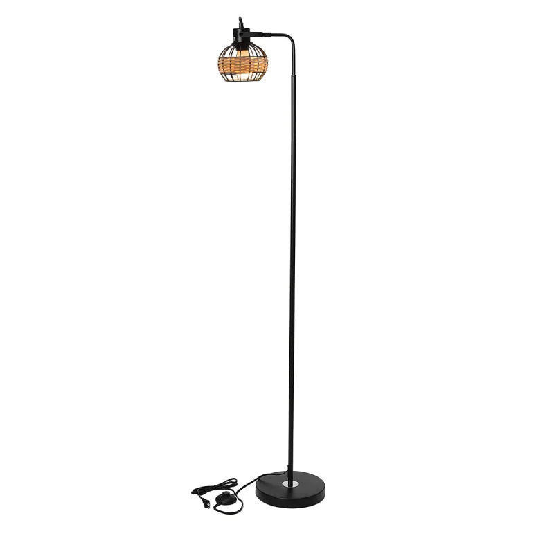 Lampadaire en Rotin Inox | FLEXIO