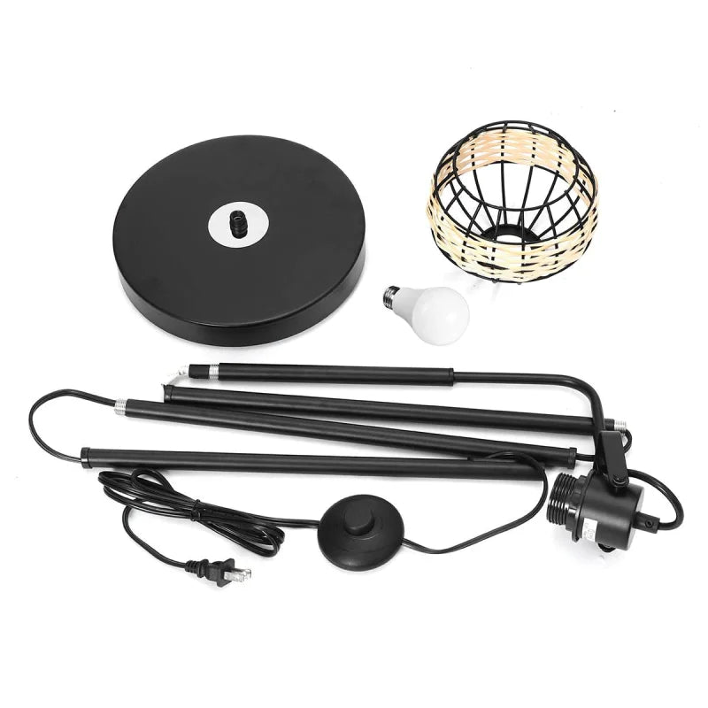 Lampadaire en Rotin Inox | FLEXIO