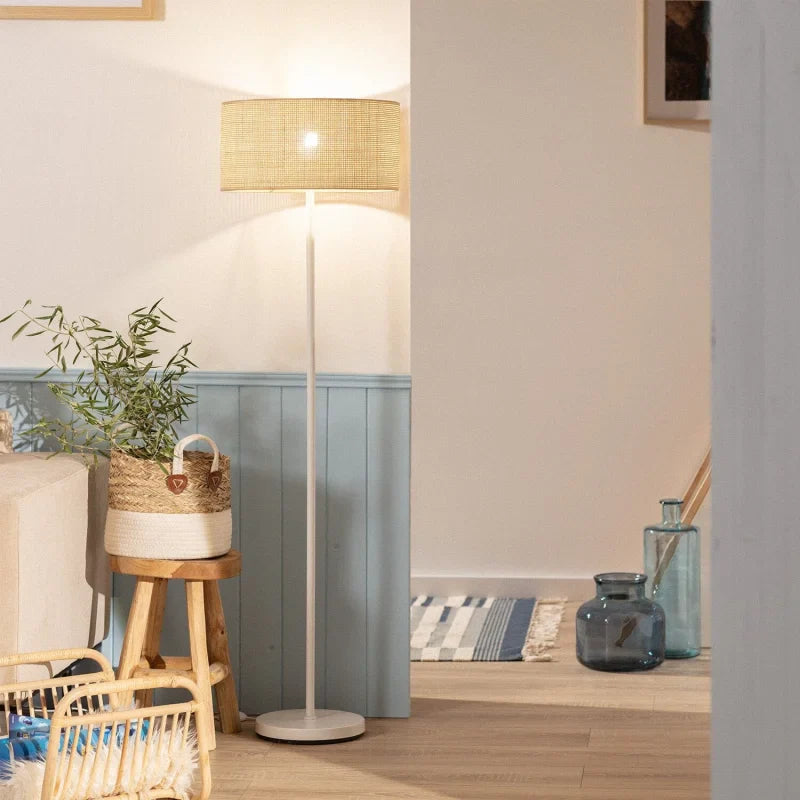 Lampadaire Rotin Sur Pied | AURÉLIE