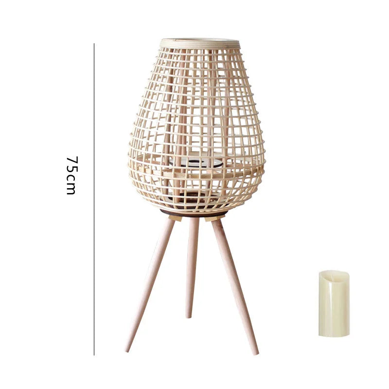 Lanterne Bougie Rotin | LÉANA