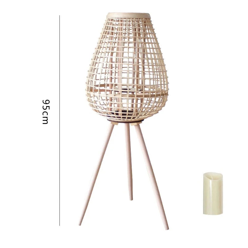 Lanterne Bougie Rotin | LÉANA