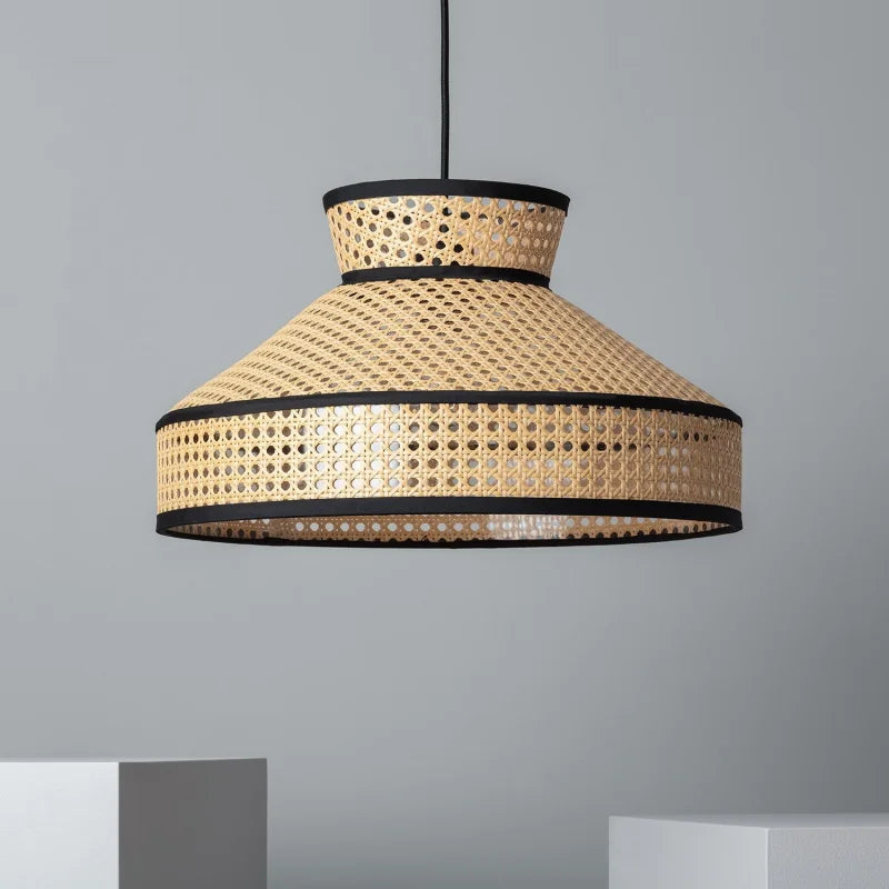 Lustre Suspension Cannage Rotin | SÉRÉNITÉ