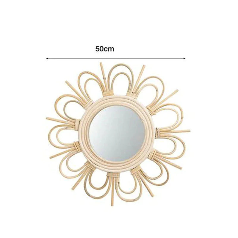 Miroir en Rotin Soleil | TRESSALIA