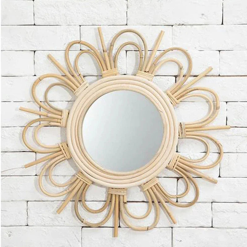 Miroir en Rotin Soleil | TRESSALIA