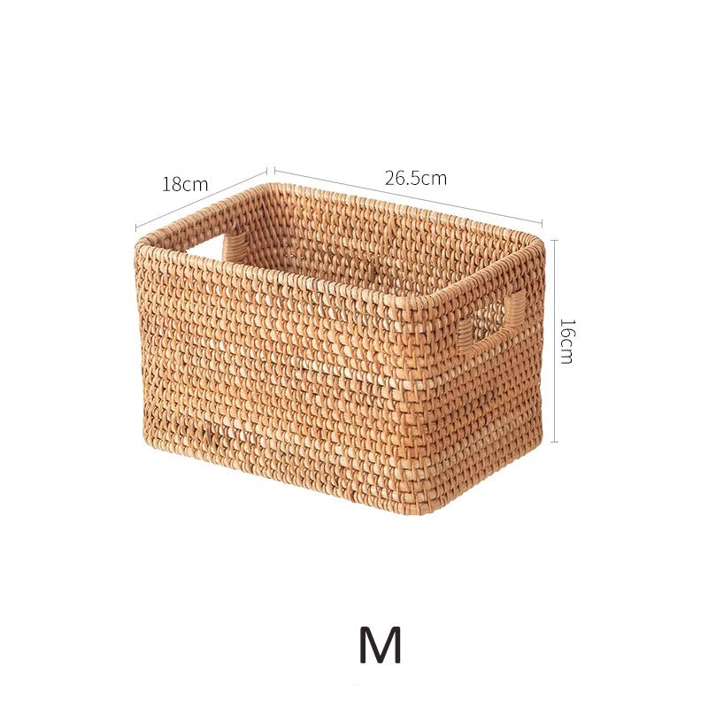 Panier de Rangement en Rotin