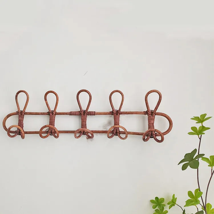 Porte-Manteau en Rotin Vintage | LOU